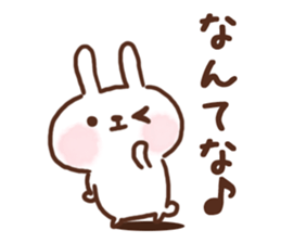 lovey-dovey rabbits sticker #9705796