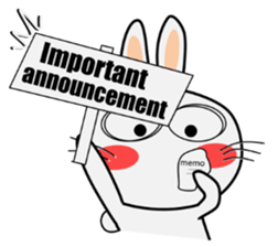 Cute Rabbit Everyday 2nd sticker #9705917