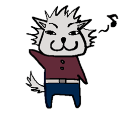 I, I'm a wolf. sticker #9707298