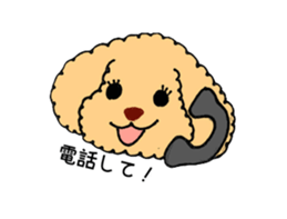Toy Poodle Sakura sticker #9707978