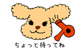 Toy Poodle Sakura sticker #9707986