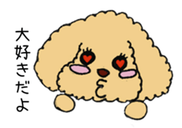 Toy Poodle Sakura sticker #9707991