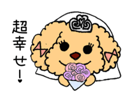 Toy Poodle Sakura sticker #9707994
