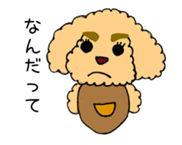 Toy Poodle Sakura sticker #9707995