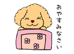 Toy Poodle Sakura sticker #9707997