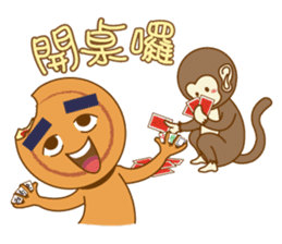 Red Bean Cake Boy in Chinese New Year sticker #9708290