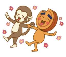 Red Bean Cake Boy in Chinese New Year sticker #9708296