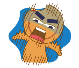 Red Bean Cake Boy in Chinese New Year sticker #9708311