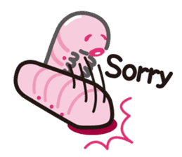 Pinkworm (English) sticker #9708411