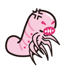 Pinkworm (English) sticker #9708434