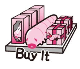 Pinkworm (English) sticker #9708441