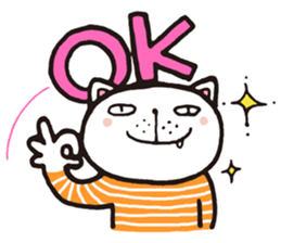 Frank stripe cat sticker #9708453