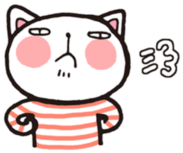 Frank stripe cat sticker #9708486