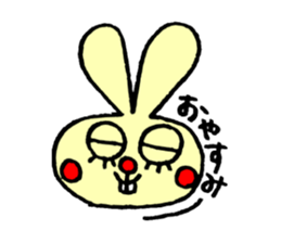 false eyelashes rabbit sticker #9708943