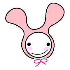 Pink rabbit hood
