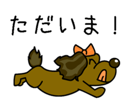 Cute dog Sticker Bamboo sticker #9709383
