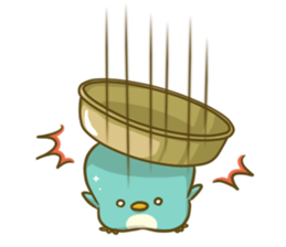 Over Reaction Penguin2 sticker #9709583