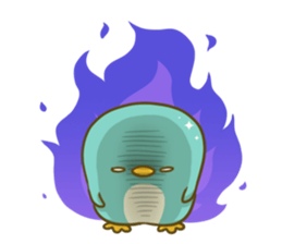 Over Reaction Penguin2 sticker #9709587
