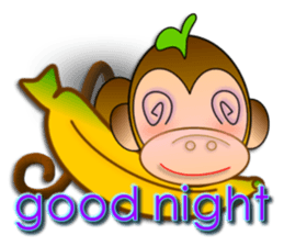 Monkey - Integrated festival articles sticker #9709764