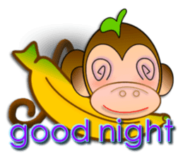 Monkey - Integrated festival articles sticker #9709764