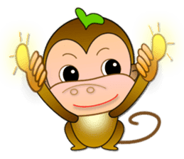 Monkey - Integrated festival articles sticker #9709766