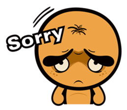 Orange ghost sticker #9709813