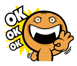 Orange ghost sticker #9709815