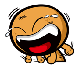 Orange ghost sticker #9709831