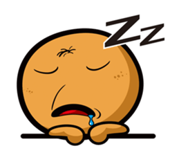 Orange ghost sticker #9709832