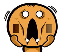 Orange ghost sticker #9709833