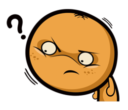 Orange ghost sticker #9709835