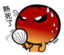 Orange ghost sticker #9709837