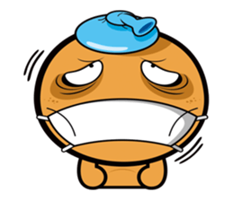 Orange ghost sticker #9709847