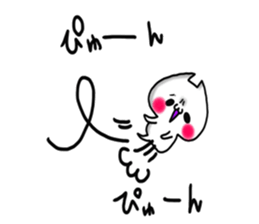 Cute cat ghost 4 sticker #9710539