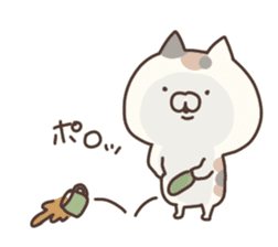hagemashi cat nichijo 3 sticker #9710578