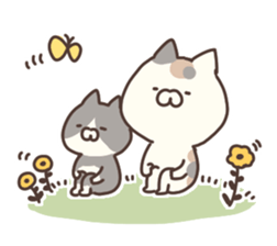 hagemashi cat nichijo 3 sticker #9710579