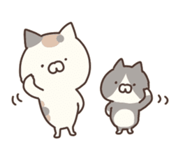 hagemashi cat nichijo 3 sticker #9710584