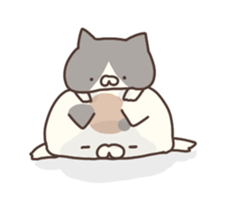 hagemashi cat nichijo 3 sticker #9710585