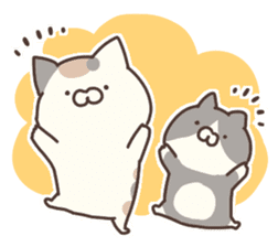 hagemashi cat nichijo 3 sticker #9710586