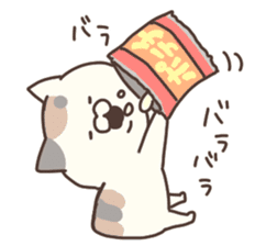 hagemashi cat nichijo 3 sticker #9710588