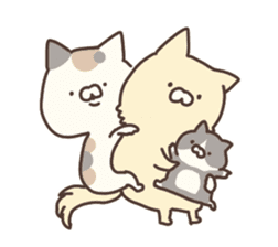 hagemashi cat nichijo 3 sticker #9710589