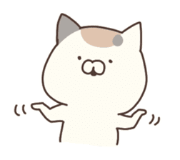 hagemashi cat nichijo 3 sticker #9710591
