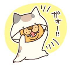 hagemashi cat nichijo 3 sticker #9710592