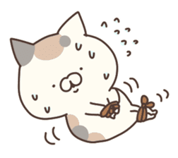 hagemashi cat nichijo 3 sticker #9710602