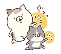 hagemashi cat nichijo 3 sticker #9710605