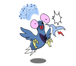 Victoria crowned pigeon sticker #9710890