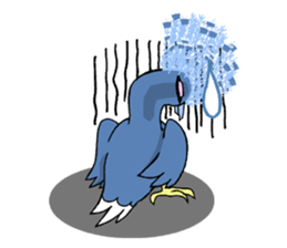 Victoria crowned pigeon sticker #9710891