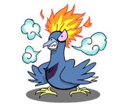 Victoria crowned pigeon sticker #9710892