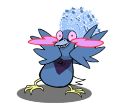 Victoria crowned pigeon sticker #9710893