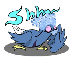 Victoria crowned pigeon sticker #9710896